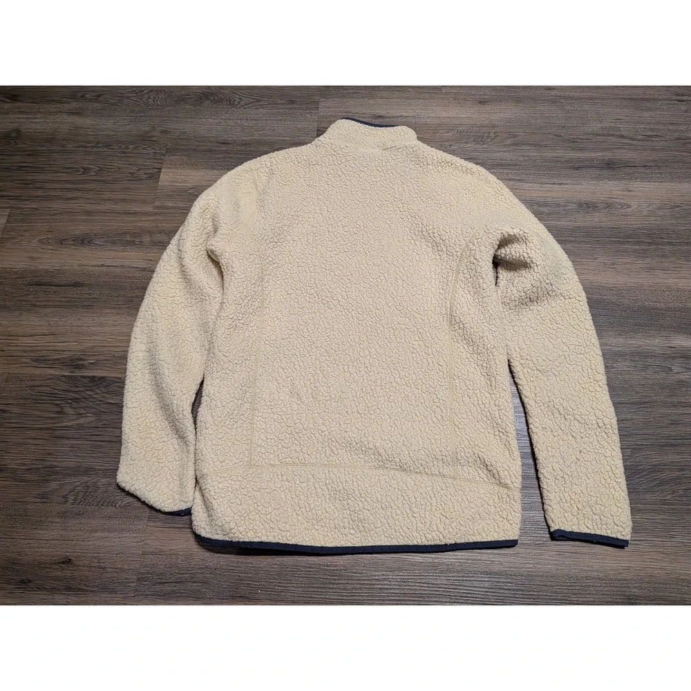 Patagonia Retro Pile Pullover 1/4 Zip Fleece El Cap Khaki Mens Medium 22811